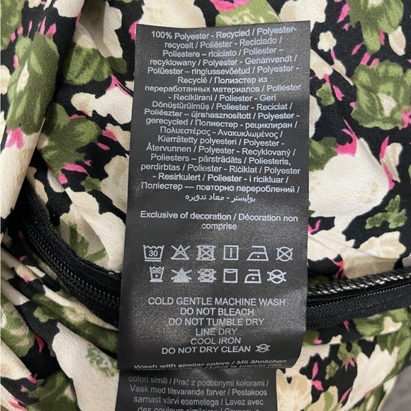 VERO MODA Helen Cowl Neck Recycled Polyester Slip Dress in Ivy Green - Picture 9 of 9